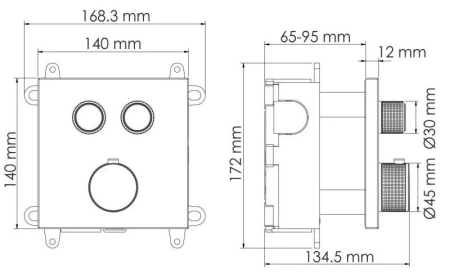 термостат wasserkraft sauer 7148 thermo для ванны, золотой