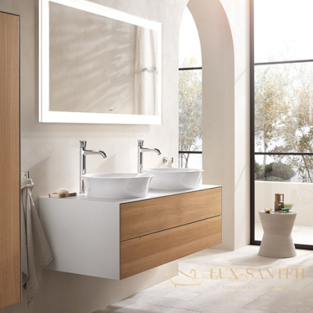 раковина накладная duravit white tulip 2365500070 ⌀ 500 мм, белый