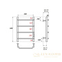 полотенцесушитель 400x600 электрический point виктория pn06846 п4 диммер справа, хром