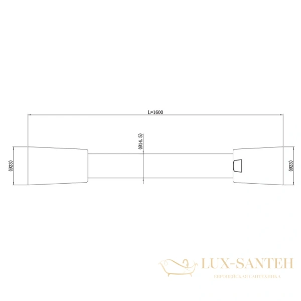 душевой шланг villeroy & boch universal tvc00001100061 160 см, серебряный