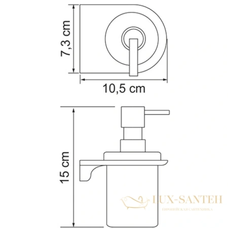 дозатор wasserkraft kammel k-8399 170 мл, хром