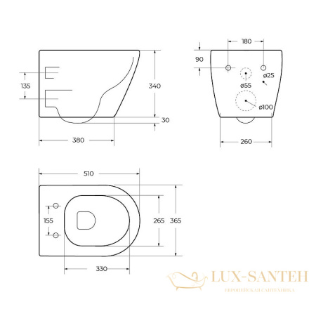 подвесной унитаз cezares stylus-tor czr-6601-th-tor/czr-870-sc с сиденьем микролифт, белый