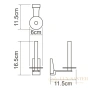 держатель запасных рулонов wasserkraft lopau k-6097, хром