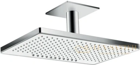 верхний душ hansgrohe rainmaker select 460 2jet 24004400 с потолочным подсоединением, белый/хром