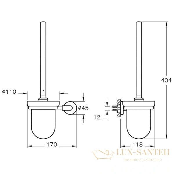 ерш vitra minimax s a44790, хром