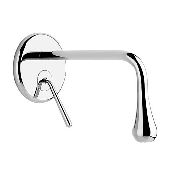 встраиваемый смеситель gessi goccia 33686.031 для раковины, хром