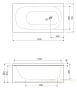 панель фронтальная cezares eco eco-120-scr-w37 120 см, белый