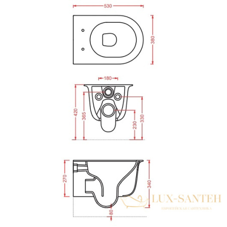 чаша подвесного унитаза artceram chic rimless chv001 05 00 безободковая, белый матовый