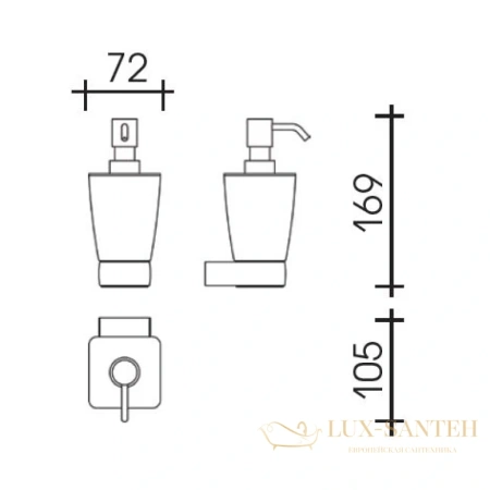 дозатор schein elite 7057020, хром