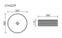 умывальник чаша накладная круглая цвет неон, ceramica nova cristal 360*360*112мм cn6059