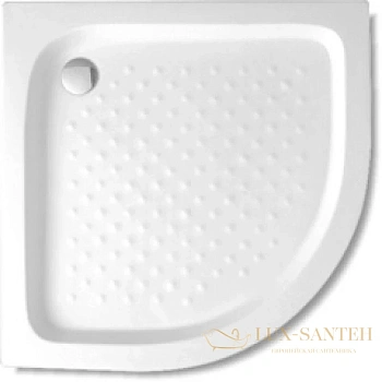 акриловый поддон cezares tray-a-r tray-a-r-90-550-15-w 90x90 см, белый