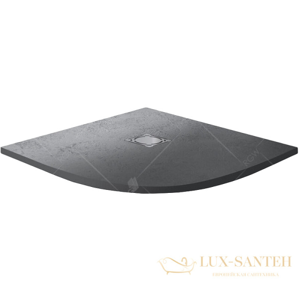 душевой поддон rgw stone tray 16153100-02 из искусственного камня st/al-g 100х100, графит