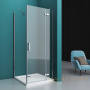 душевой уголок belbagno kraft kraft-a-12-90-c-cr-r 90х90 см профиль хром, стекло прозрачное 