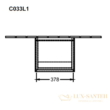 шкаф-пенал villeroy & boch collaro c033l1fq 404х1538 мм, темное дерево