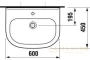 раковина подвесная jika olymp 60x45 1061.3.000.104.1