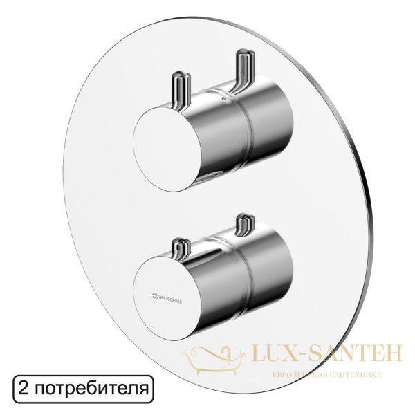 смеситель термостатический для душа скрытого монтажа whitecross y y1236cr, хром