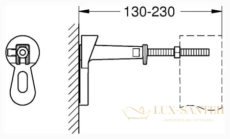 комплект креплений для инсталляций grohe rapid sl, 3855800m