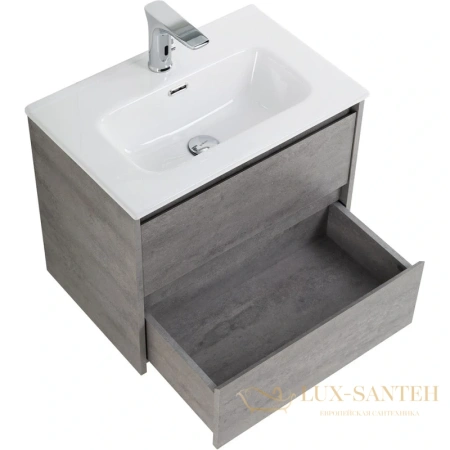 тумба belbagno kraft kraft 39-500/390-2c-so-cg 50 см, cemento grigio