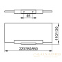 полка для ванной keuco plan 14910005300 350мм кристаллин, без держателя