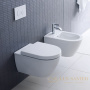 чаша подвесного унитаза duravit darling new 2545090000, белый