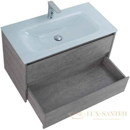 тумба belbagno kraft kraft-1000-2c-so-cg 100 см, cemento grigio