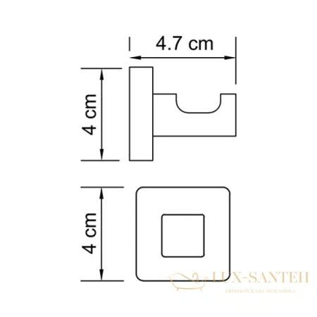 крючок wasserkraft dill k-3923, хром