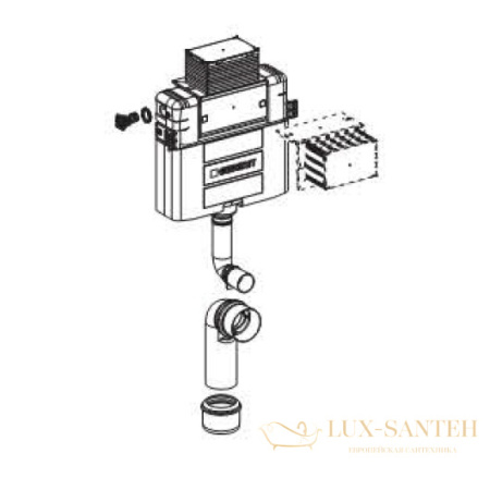 бачок скрытого монтажа geberit duofix omega 109.050.00.1