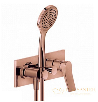 смеситель gessi rilievo 59141.030 для ванны, внешняя часть, copper pvd