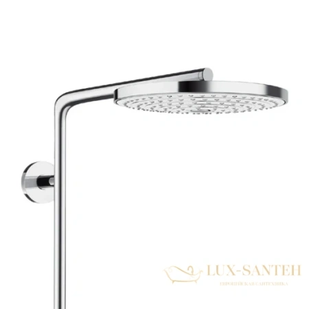 душевая система hansgrohe raindance select s 27129400 240 мм 2jet showerpipe, ½’ белый/хром