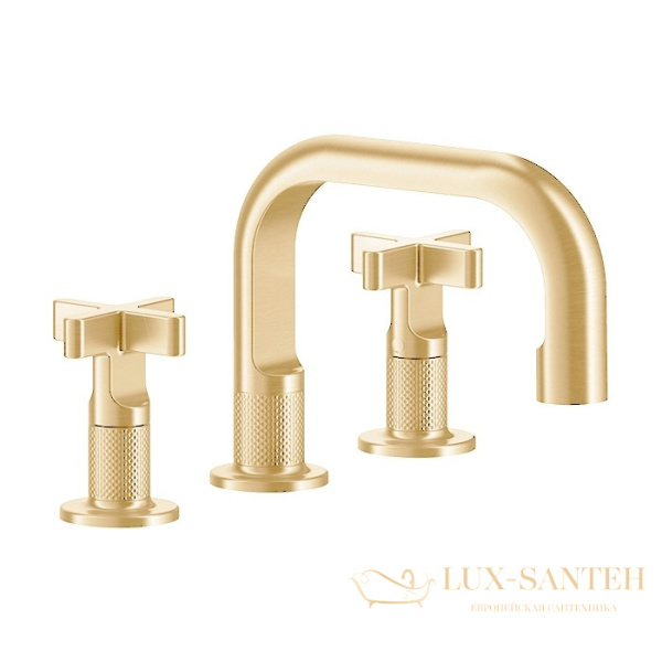 смеситель для раковины gessi inciso+ 58111.246, gold pvd