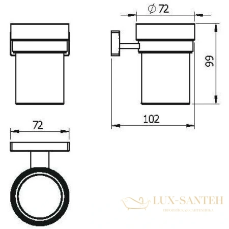 стакан langberger alster 10911a, хром