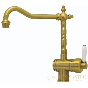 смеситель seaman barcelone ssl-5077-antique gold для кухни, античное золото