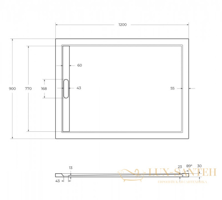 экран для поддона из искусственного мрамора cezares tray-as-ah-140/80-100-scr, белый