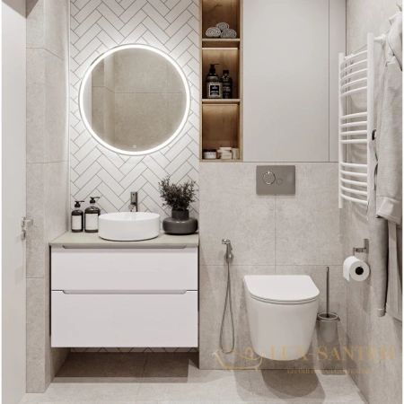 тумба belbagno etna etna-h60-800-2c-so-bl-p 79,6 см, bianco lucido