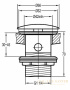 донный клапан cezares eco eco-sat-boro click-clack, брашированное золото