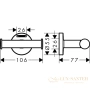 двойной крючок hansgrohe logis universal 41725000