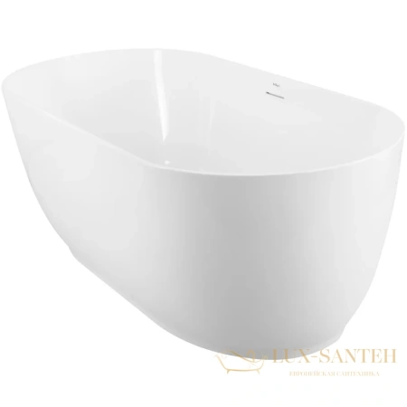 ванна акриловая свободностоящая 170x80 см belbagno bb413-1700-800, белый глянцевый