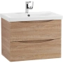 тумба belbagno marino marino-cer-700-2c-so-wo-p 66,4 см, rovere bianco