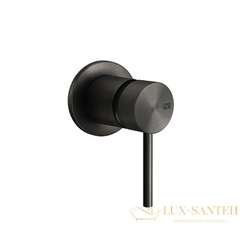 смеситель gessi 316 shower 54019.707 для душа, внешняя часть, black metal brushed pvd