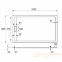 душевой поддон cezares tray as tray-as-ah-150/90-30-w из искусственного камня 150x90, белый