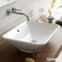 раковина накладная duravit bacino 0334520000 550х420 мм, белый