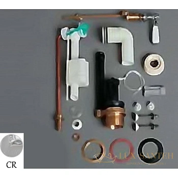 комплект механизма слива simas lante d24cr с боковой ручкой, хром