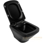 комплект унитаза с инсталляцией belbagno sela bb3201chr-mb/bb3201sc-mb/bb002-80/bb007-pr-nero.m с сиденьем микролифт и клавишей смыва, черный матовый