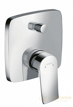 смеситель для ванны hansgrohe metris 31451000, хром