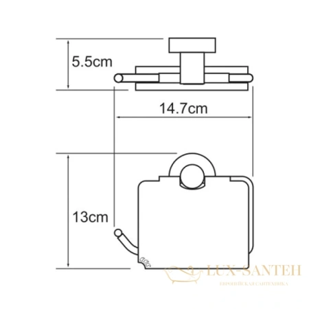 бумагодержатель wasserkraft isen k-4025, хром