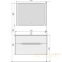 тумба jorno modul mol.01.97/p/w 96,6 см, белый 