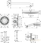 душевой шланг hansgrohe isiflex 160 см хром-золото 28276810