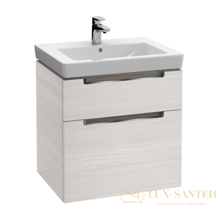 тумба под раковину villeroy & boch subway 2.0 a909 10 e8 587х590х454 мм, white wood 