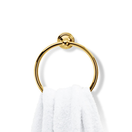 полотенцедержатель кольцо decor walther classic htr 0510620, золото полированное