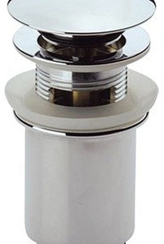 донный клапан cezares czr-sat1-01 с системой "клик-клак" и переливом, хром